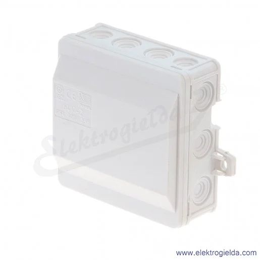 Puszka natynkowa 6410-20 90x90x40 IP54 odgałęźna 14 otworów Puszka natynkowa 6410-20 90x90x40 IP54 odgałęźna 14 otworów