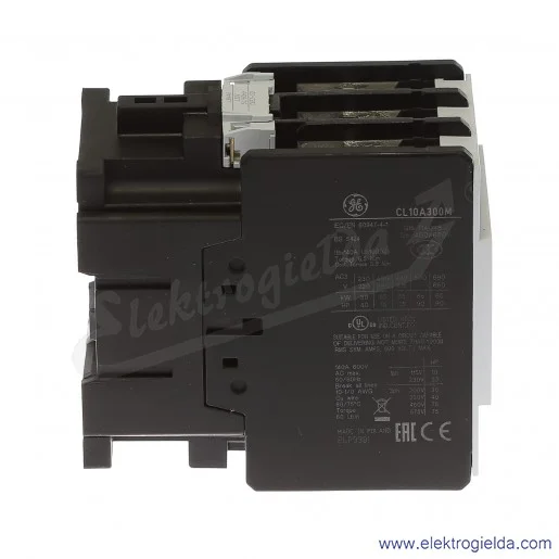 Stycznik CL10A300M6 230V AC 50/60 HZ, 55KW/400V AC-3, 140A AC-1, 3-polowy Stycznik CL10A300M6 230V AC 50/60 HZ, 55KW/400V AC-3, 140A AC-1, 3-polowy