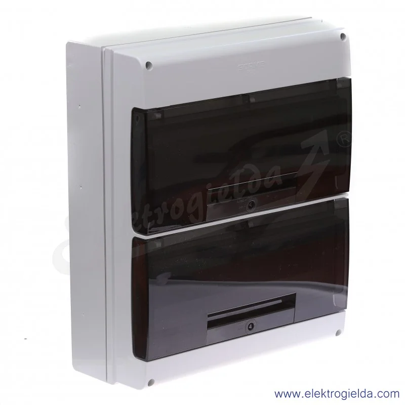 Rozdzielnia seria Domino 672.4032 ilość modułów 32 DIN, IP66, natynkowa Rozdzielnia seria Domino 672.4032 ilość modułów 32 DIN, IP66, natynkowa