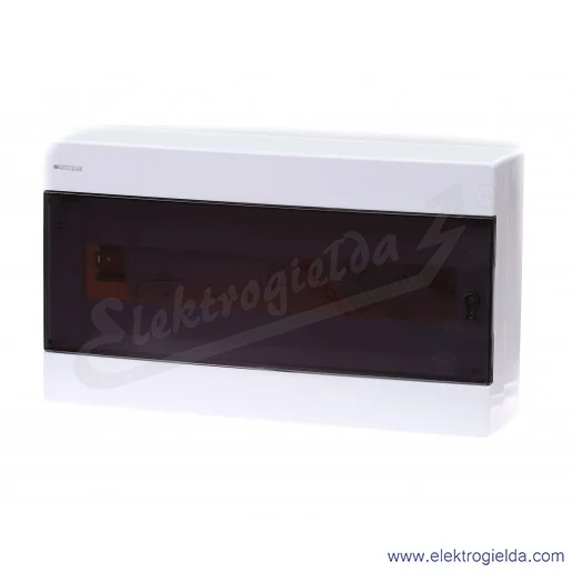 Rozdzielnia seria DINAMIC 678.1018.BT ilość modułów 18 DIN IP44, drzwi transparentne, montaż natynkowy Rozdzielnia seria DINAMIC 678.1018.BT ilość modułów 18 DIN IP44, drzwi transparentne, montaż natynkowy