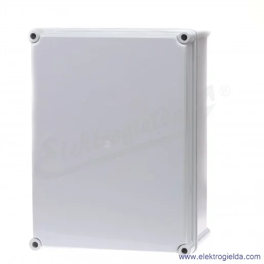 Obudowa seria Halyester CA-43s 360x270x170 IP67, RAL7035, pełne wieczko, montaż natynkowy Obudowa seria Halyester CA-43s 360x270x170 IP67, RAL7035, pełne wieczko, montaż natynkowy