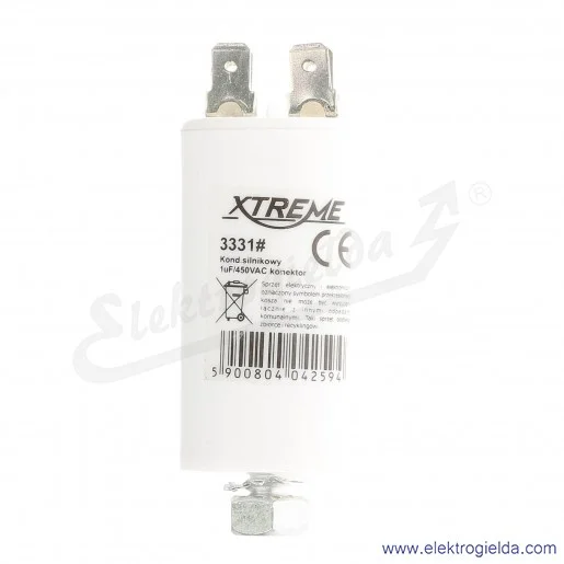 Kondensator rozruchowy 1.5 uF 450V wyjście konektorowe Kondensator rozruchowy 1.5 uF 450V wyjście konektorowe