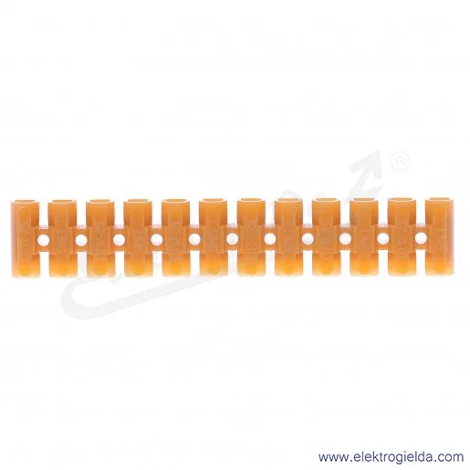 Listwa zaciskowa 21210108, LTF 12*2,5, pomarańczowa, 2,5mm2, 24A, 450V, 12 torowa Listwa zaciskowa 21210108, LTF 12*2,5, pomarańczowa, 2,5mm2, 24A, 450V, 12 torowa