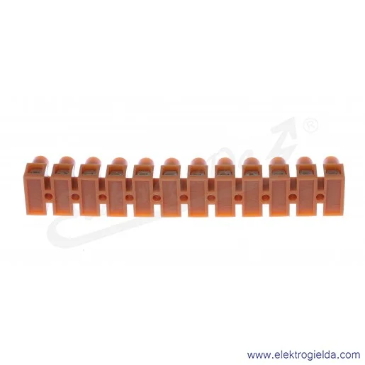 Listwa zaciskowa gwintowa 21612108, LTF 12*16,0 pomarańczowa, 6-16mm2, 76A, 750V, 12 torowa Listwa zaciskowa gwintowa 21612108, LTF 12*16,0 pomarańczowa, 6-16mm2, 76A, 750V, 12 torowa