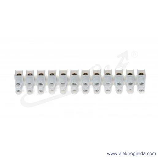Listwa zaciskowa 22512216, LTA 12*10, gwintowa, 10mm2, 57A, 400V, 12 torowa Listwa zaciskowa 22512216, LTA 12*10, gwintowa, 10mm2, 57A, 400V, 12 torowa
