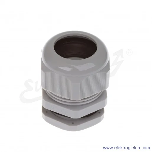 Dławnica kablowa DP-EN 40 HM szara z poliamidu, stopień ochrony IP68 w komplecie z nakrętką i płaską uszczelką Dławnica kablowa DP-EN 40 HM szara z poliamidu, stopień ochrony IP68 w komplecie z nakrętką i płaską uszczelką