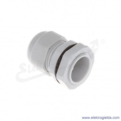 Dławnica kablowa DP 16/H szara z poliamidu, stopień ochrony IP68 w komplecie z nakrętką i płaską uszczelką Dławnica kablowa DP 16/H szara z poliamidu, stopień ochrony IP68 w komplecie z nakrętką i płaską uszczelką