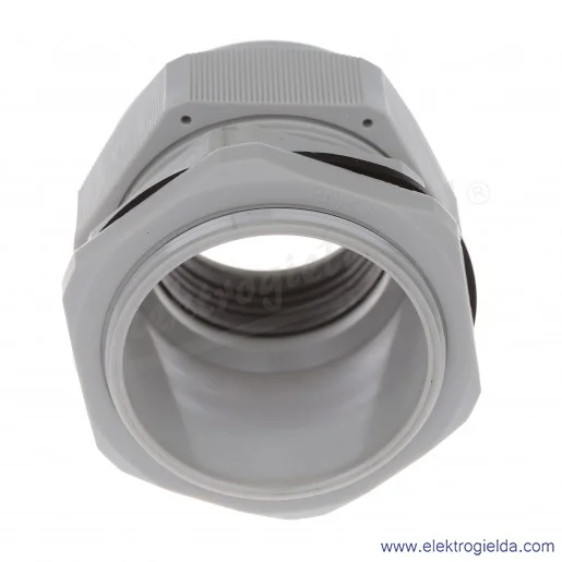 Dławnica kablowa DP 48/H szara z poliamidu, stopień ochrony IP68 w komplecie z nakrętką i płaską uszczelką Dławnica kablowa DP 48/H szara z poliamidu, stopień ochrony IP68 w komplecie z nakrętką i płaską uszczelką