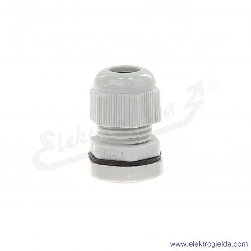 Dławnica kablowa DP 11/H szara z poliamidu, stopień ochrony IP68 w komplecie z nakrętką i płaską uszczelką Dławnica kablowa DP 11/H szara z poliamidu, stopień ochrony IP68 w komplecie z nakrętką i płaską uszczelką