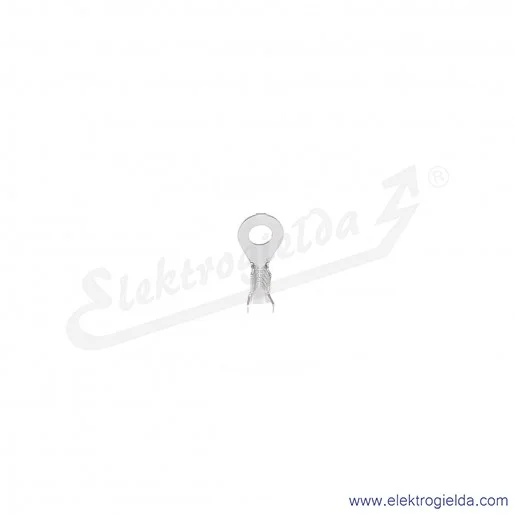 Końcówka oczkowa zaciskana tak jak końcówki konektorowe MO 2,5/4 z mosiądzu cynowany galwanicznie Końcówka oczkowa zaciskana tak jak końcówki konektorowe MO 2,5/4 z mosiądzu cynowany galwanicznie