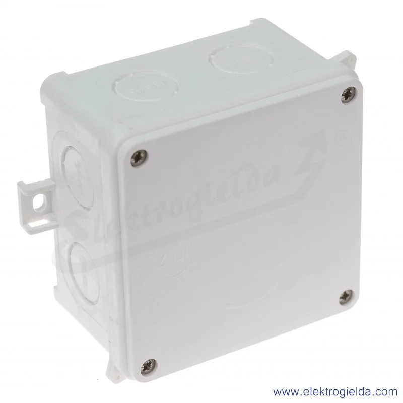Puszka elektryczna naścienna 35135206, N98x98mm, IP67, biała Puszka elektryczna naścienna 35135206, N98x98mm, IP67, biała