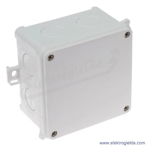 Puszka elektryczna naścienna 35135206, N98x98mm, IP67, biała Puszka elektryczna naścienna 35135206, N98x98mm, IP67, biała