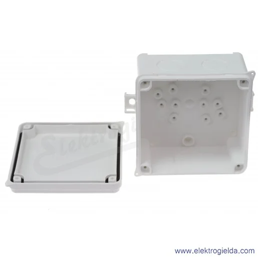 Puszka elektryczna naścienna 35135206, N98x98mm, IP67, biała Puszka elektryczna naścienna 35135206, N98x98mm, IP67, biała
