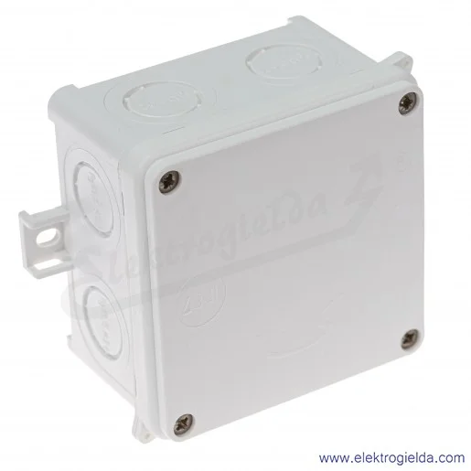Puszka elektryczna naścienna 35133206, N88x88mm, IP67, biała Puszka elektryczna naścienna 35133206, N88x88mm, IP67, biała