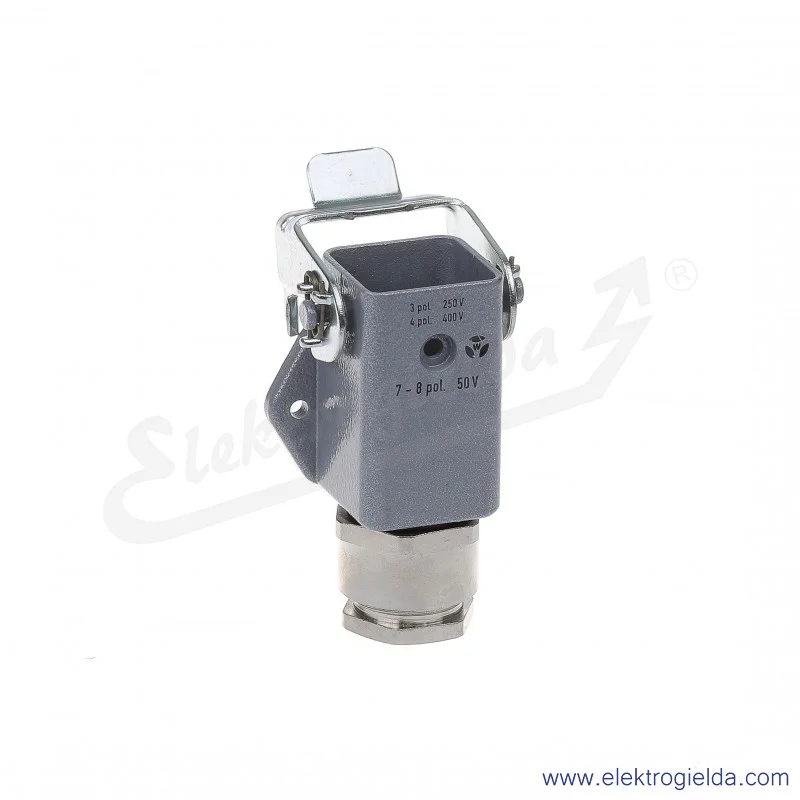 Obudowa gniazda 76.322.0736.0, DIN 3, szara Obudowa gniazda 76.322.0736.0, DIN 3, szara