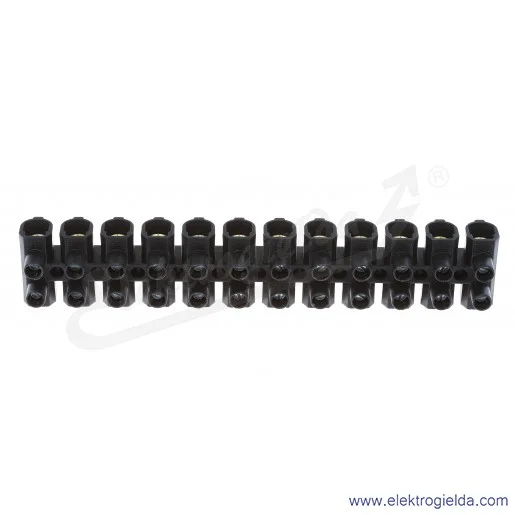 Listwa zaciskowa 89150007, EKL-5E 12*35mm, czarna, 16-35mm2, 750V, 12 torowa Listwa zaciskowa 89150007, EKL-5E 12*35mm, czarna, 16-35mm2, 750V, 12 torowa