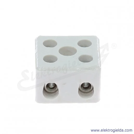 Złączka porcelanowa 44532516, ZPA2-10A T532, 10mm2, 500V, 57A, 2 tory Złączka porcelanowa 44532516, ZPA2-10A T532, 10mm2, 500V, 57A, 2 tory