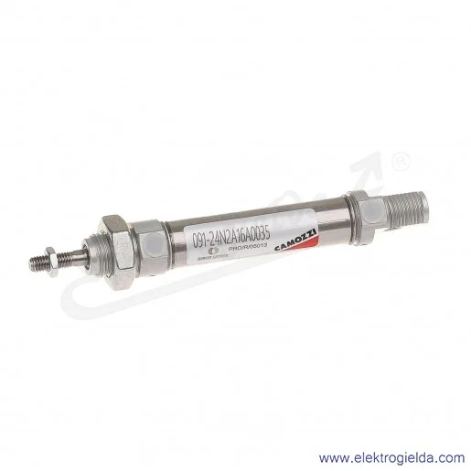 24N2A16A035 siłownik pneumatyczny dwustronnego działania bez amortyzacji, bez samopowrotu o średnicy tłoka Fi16 ze skokiem 35mm, 24N2A16A035 siłownik pneumatyczny dwustronnego działania bez amortyzacji, bez samopowrotu o średnicy tłoka Fi16 ze skokiem 35mm,