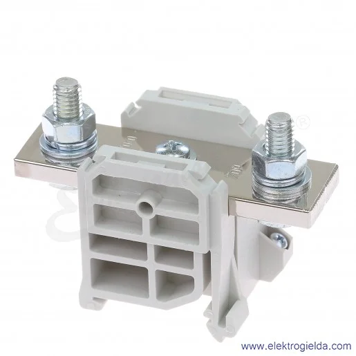 Złączka szynowa 12901312, ZUG 1-70,0 szara, śrubowa, typ 901, 35mm2, 125A, 800V Złączka szynowa 12901312, ZUG 1-70,0 szara, śrubowa, typ 901, 35mm2, 125A, 800V