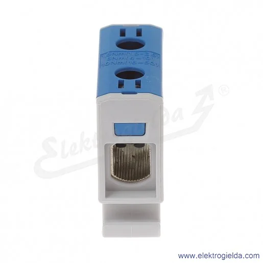 Złączka szynowa MAA1050B10, 1,5-50mm2, niebieska 1xAL/CU, zacisk uniwersalny, OTL50, 1000V Złączka szynowa MAA1050B10, 1,5-50mm2, niebieska 1xAL/CU, zacisk uniwersalny, OTL50, 1000V