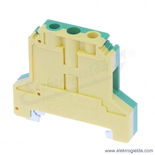 Złączka ochronna 14313319, ZSO1-4,0, żółto-zielona, śrubowa, 4mm2, 32A, 500V Złączka ochronna 14313319, ZSO1-4,0, żółto-zielona, śrubowa, 4mm2, 32A, 500V