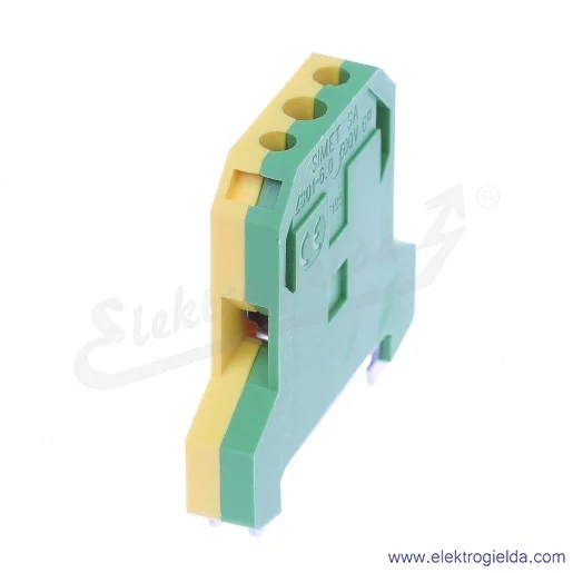 Złączka ochronna 14403319, ZSO1-6,0, żółto-zielona, śrubowa, 6mm2, 41A, 500V Złączka ochronna 14403319, ZSO1-6,0, żółto-zielona, śrubowa, 6mm2, 41A, 500V