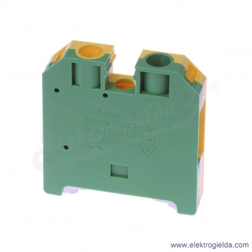 Złączka ochronna 14603319, ZSO1-16,0, żółto-zielona, śrubowa, 16mm2, 76A, 800V