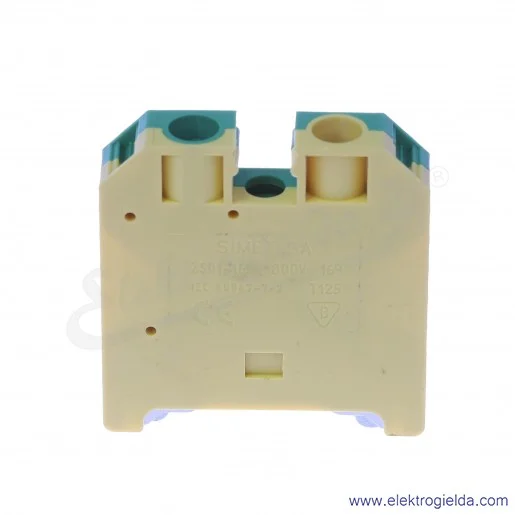 Złączka ochronna 14603319, ZSO1-16,0, żółto-zielona, śrubowa, 16mm2, 76A, 800V Złączka ochronna 14603319, ZSO1-16,0, żółto-zielona, śrubowa, 16mm2, 76A, 800V