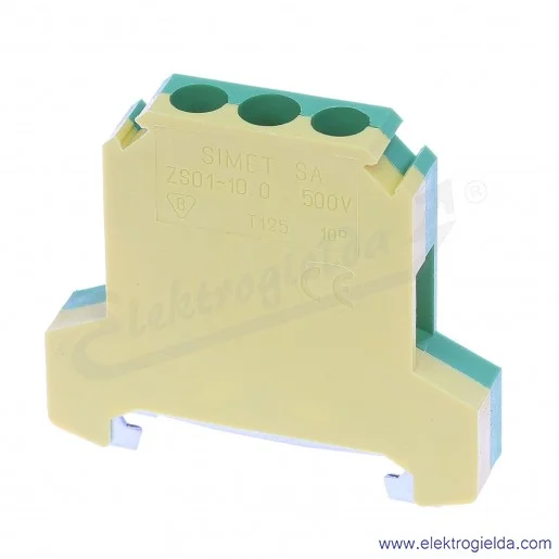 Złączka ochronna 14503319, ZSO1-10,0, żółto-zielona, śrubowa, 10mm2, 57A, 500V