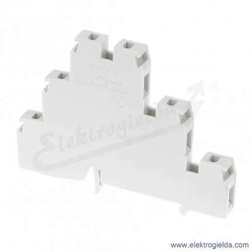 Złączka piętrowa 13204312, T-204 ZUW 3-2,5, szara, zaciski śrubowe, 4mm2, 24A, 400V Złączka piętrowa 13204312, T-204 ZUW 3-2,5, szara, zaciski śrubowe, 4mm2, 24A, 400V