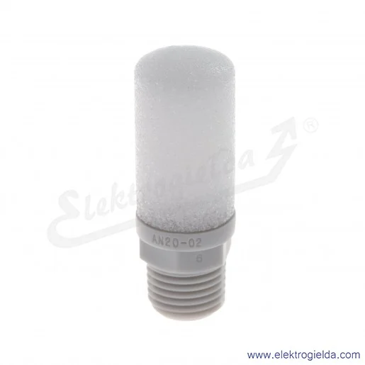 Tłumik z gwintem AN20-02, R1/4, Obniżenie hałasu 30db , 4g Tłumik z gwintem AN20-02, R1/4, Obniżenie hałasu 30db , 4g