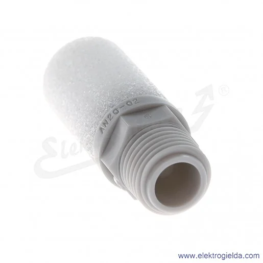 Tłumik z gwintem AN20-02, R1/4, Obniżenie hałasu 30db , 4g Tłumik z gwintem AN20-02, R1/4, Obniżenie hałasu 30db , 4g