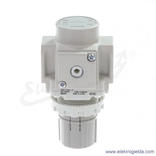 Zawór redukcyjny AR25-F02H-B, G1/4, regulacja 0.5-8.5 bar, 950 l/min, przyłącze manometru G1/8 Zawór redukcyjny AR25-F02H-B, G1/4, regulacja 0.5-8.5 bar, 950 l/min, przyłącze manometru G1/8