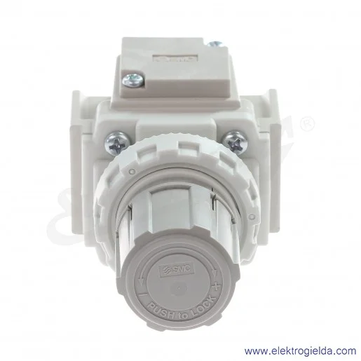 Zawór redukcyjny AR25-F02H-B, G1/4, regulacja 0.5-8.5 bar, 950 l/min, przyłącze manometru G1/8 Zawór redukcyjny AR25-F02H-B, G1/4, regulacja 0.5-8.5 bar, 950 l/min, przyłącze manometru G1/8