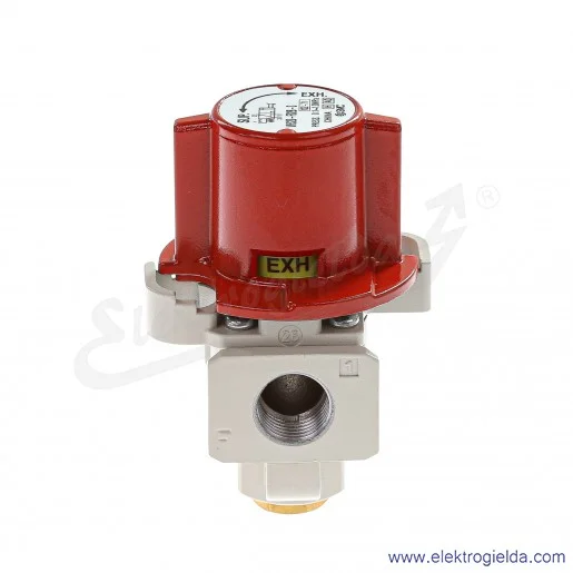 Ręczny zawór odcinający VHS20-F02B-S, G1/4 z wbudowanym tłumikiem Ręczny zawór odcinający VHS20-F02B-S, G1/4 z wbudowanym tłumikiem