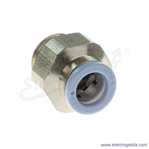 Przyłącze wtykowe proste KQ2H08-G02A, gwint G1/4, fi 8mm, sześciokąt zewnętrzny Przyłącze wtykowe proste KQ2H08-G02A, gwint G1/4, fi 8mm, sześciokąt zewnętrzny