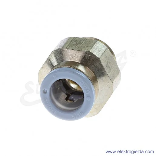 Przyłącze wtykowe proste KQ2H08-G02A, gwint G1/4, fi 8mm, sześciokąt zewnętrzny Przyłącze wtykowe proste KQ2H08-G02A, gwint G1/4, fi 8mm, sześciokąt zewnętrzny