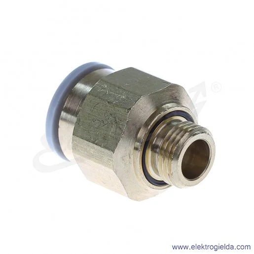 Przyłącze wtykowe proste KQ2H10-G01A, gwint G1/8, fi 10mm, sześciokąt zewnętrzny Przyłącze wtykowe proste KQ2H10-G01A, gwint G1/8, fi 10mm, sześciokąt zewnętrzny