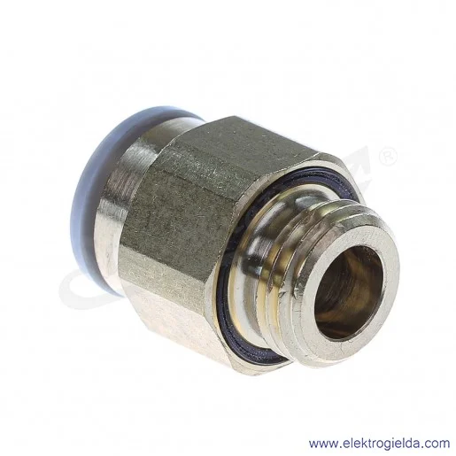 Przyłącze wtykowe proste KQ2H10-G02A, gwint G1/4, fi 10mm, sześciokąt zewnętrzny Przyłącze wtykowe proste KQ2H10-G02A, gwint G1/4, fi 10mm, sześciokąt zewnętrzny