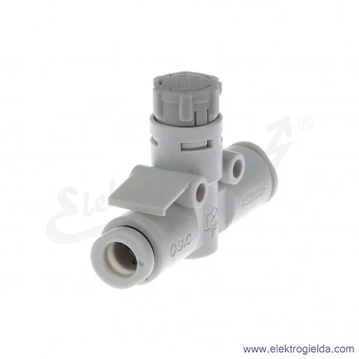 AS2002F-06A, Zawór dławiąco-zwrotny, ogólnego zastosowania, przyłącze Fi6, prosty AS2002F-06A, Zawór dławiąco-zwrotny, ogólnego zastosowania, przyłącze Fi6, prosty