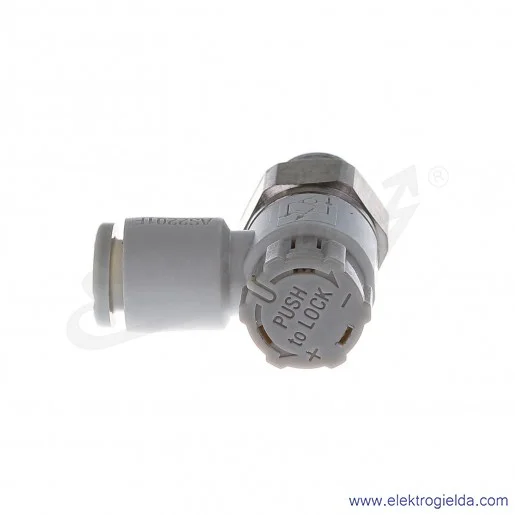 AS2201F-01-06SA, Zawór dławiąco-zwrotny, ogólnego przeznaczenia, przyłącze Fi6, kątowy AS2201F-01-06SA, Zawór dławiąco-zwrotny, ogólnego przeznaczenia, przyłącze Fi6, kątowy