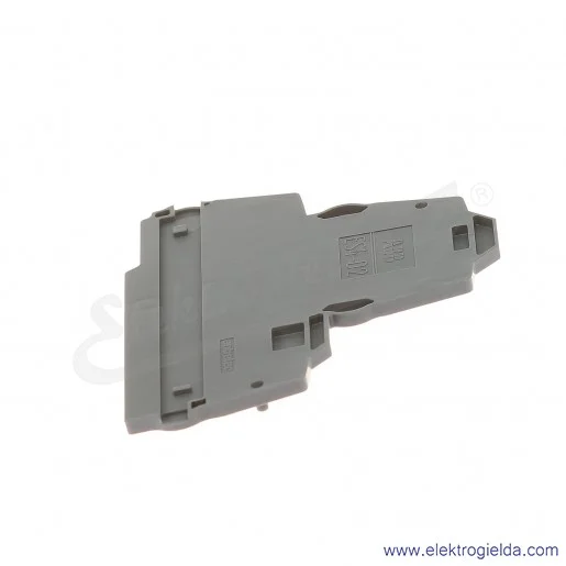 Ścianka końcowa ES4-D2 2-piętrowa szara szerokość 2,5mm Ścianka końcowa ES4-D2 2-piętrowa szara szerokość 2,5mm