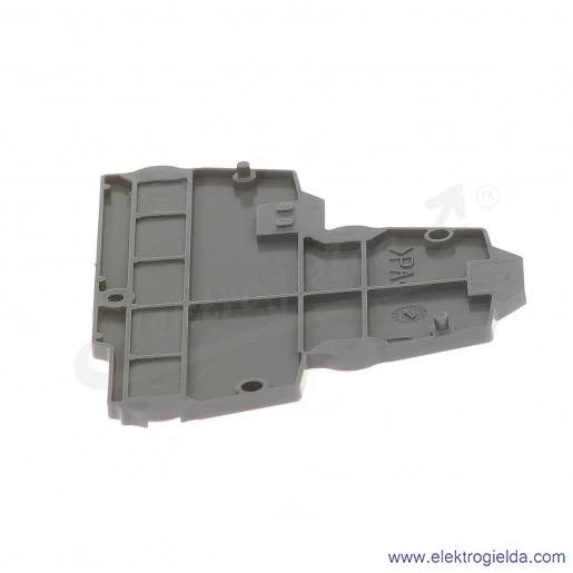 Ścianka końcowa ES4-D2 2-piętrowa szara szerokość 2,5mm Ścianka końcowa ES4-D2 2-piętrowa szara szerokość 2,5mm