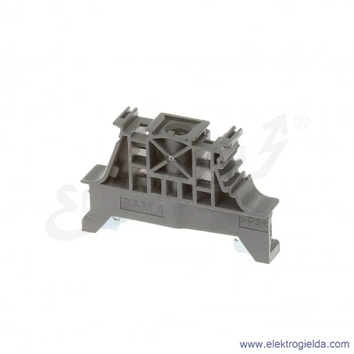 Trzymacz końcowy BAM4 szary szerokość 10mm Trzymacz końcowy BAM4 szary szerokość 10mm