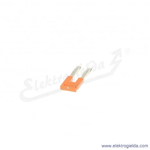 Mostek grzebieniowy JB6-2 2-polowy izolowany 41A pomarańczowy do złączek ZS i ZK 6mm Mostek grzebieniowy JB6-2 2-polowy izolowany 41A pomarańczowy do złączek ZS i ZK 6mm