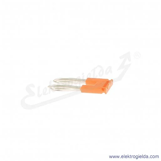 Mostek grzebieniowy JB6-2 2-polowy izolowany 41A pomarańczowy do złączek ZS i ZK 6mm Mostek grzebieniowy JB6-2 2-polowy izolowany 41A pomarańczowy do złączek ZS i ZK 6mm