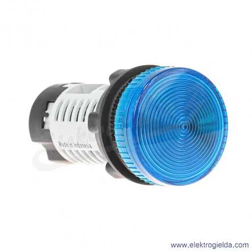 Lampka sygnalizacyjna niebieska Un 250V do źródeł światła z bagnetem Ba9s Lampka sygnalizacyjna niebieska Un 250V do źródeł światła z bagnetem Ba9s