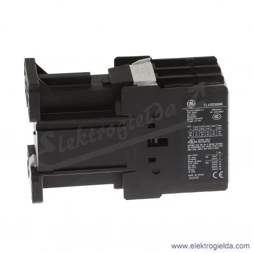 Stycznik CL45D300MJ 110V DC, 18.5KW/400V AC-3, 60A AC-1, 3-pol Stycznik CL45D300MJ 110V DC, 18.5KW/400V AC-3, 60A AC-1, 3-pol