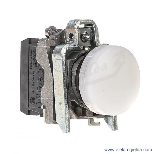 XB4BV61 Lampka sygnalizacyjna Biała do 250V 2,4W z uchwytem do żarówki z bagnetem Ba9s XB4BV61 Lampka sygnalizacyjna Biała do 250V 2,4W z uchwytem do żarówki z bagnetem Ba9s