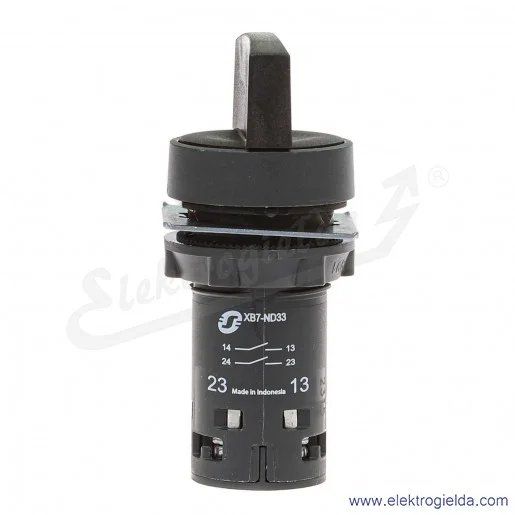 XB7ND33 1-0-2 CZARNY 2NO Łącznik pokrętny piórkowy XB7ND33 1-0-2 CZARNY 2NO Łącznik pokrętny piórkowy